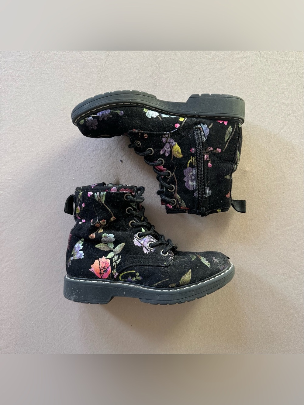 Girls Steve Madden BETTYY Floral LACE-UP BOOTS
